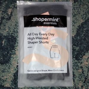 Shapermint Essentials High-Waisted Shaper Shorts-Black